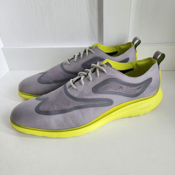 Cole Haan Zerogrand Nostc Ox Ironstone Volt textile Men's Sz 13 Wingtip Oxford - Picture 1 of 10